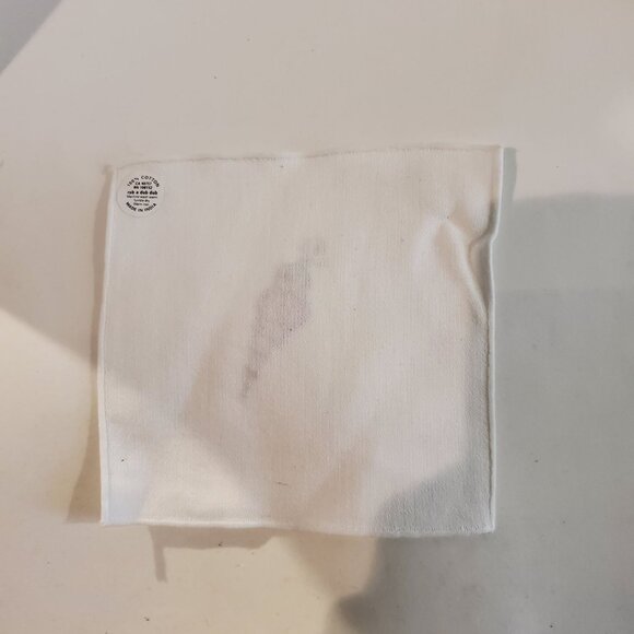 Christmas Embroidery Kitchen Square Towels White NEW - Set Of 4 - Picture 12 of 14